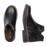 Botin de piel para niñas y adolescentes.
