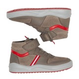 Botin niño  con velcro y cordones en piel
