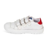 Deportivo tres velcros. Blanco
