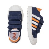 Deportivo tres velcros. Azul