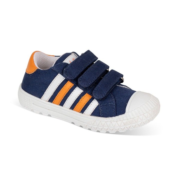 Deportivo tres velcros. Azul