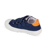 Deportivo tres velcros. Azul