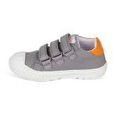 Deportivo tres velcros. Gris