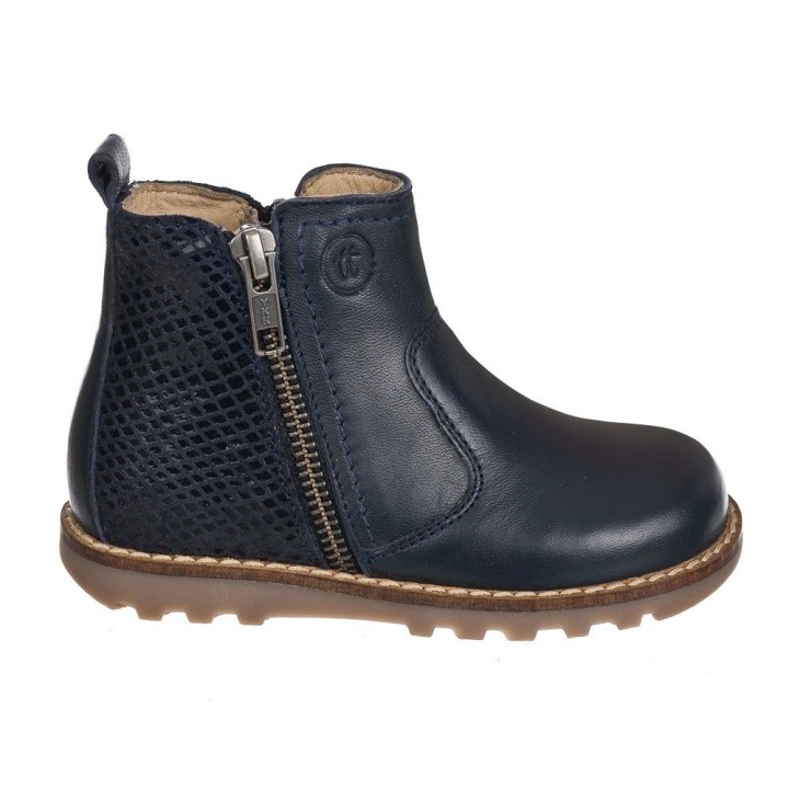 Botin de piel natural