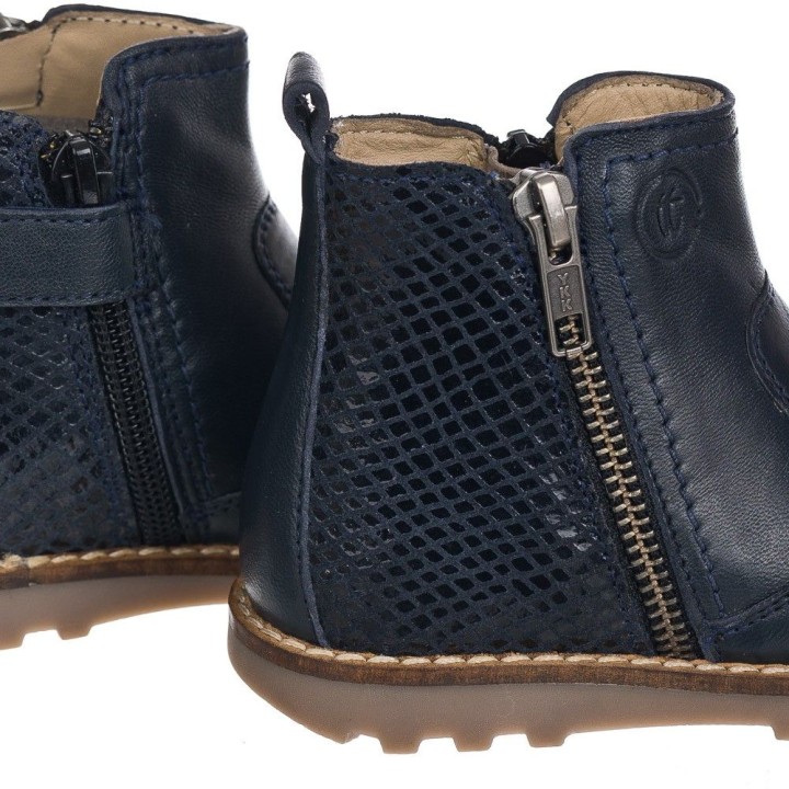 Botin de piel natural