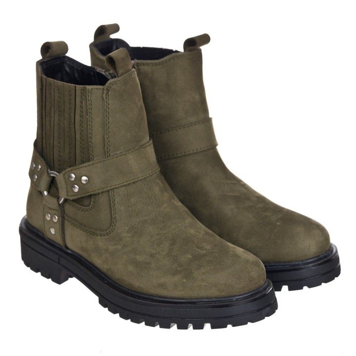 Botin con elastico - Piel