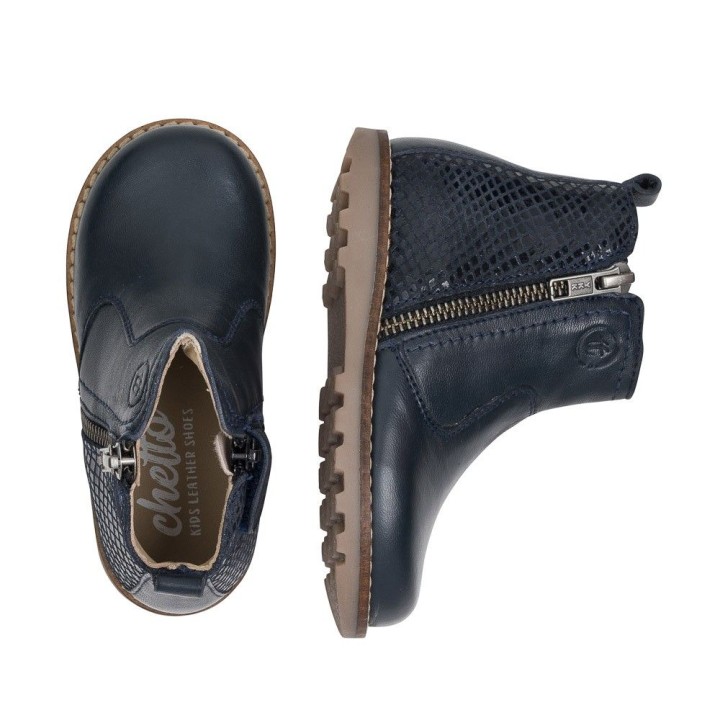 Botin de piel natural