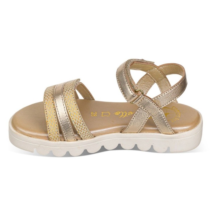 Sandalia flexible velcro