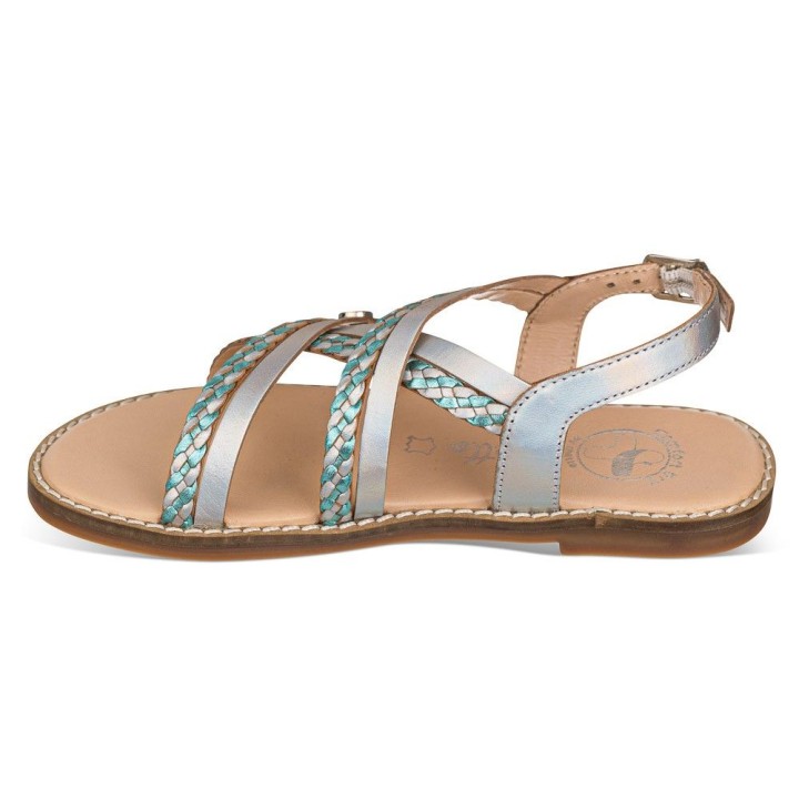 Sandalia flexible velcro