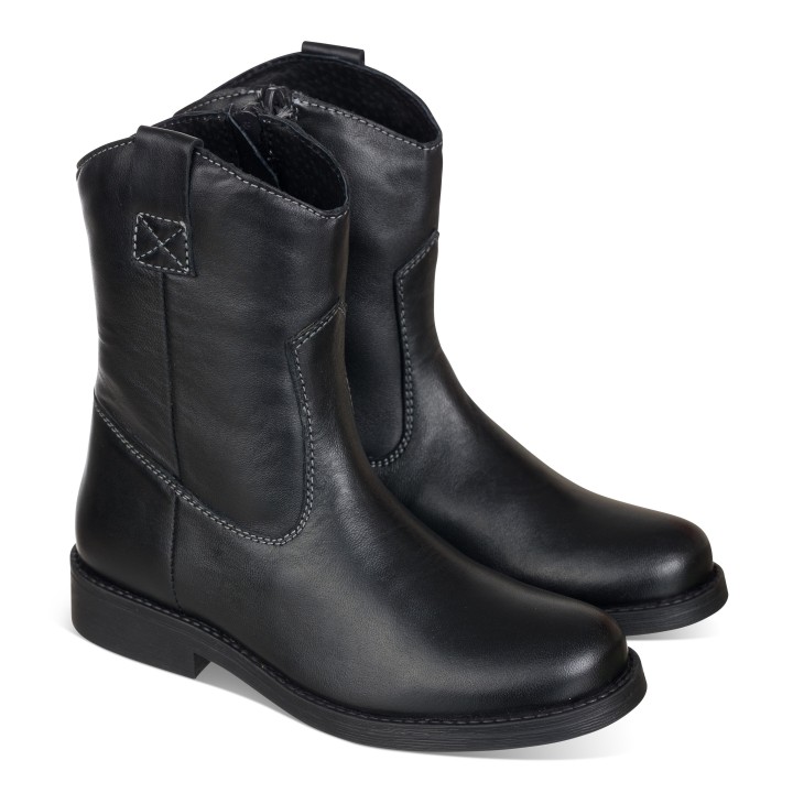 Bota campera en piel