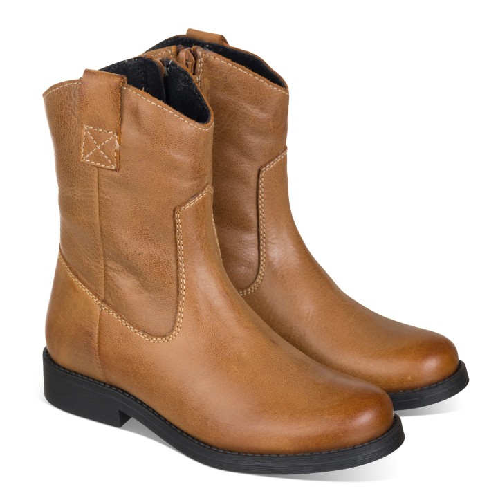 Bota campera en piel
