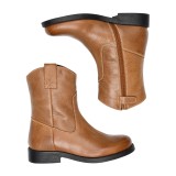 Bota campera en piel