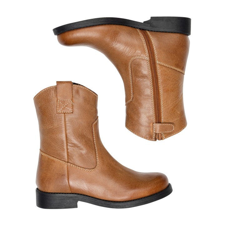 Bota campera en piel
