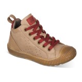 Botin de cordones en piel
