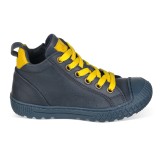 Botin de cordones en piel