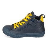 Botin de cordones en piel