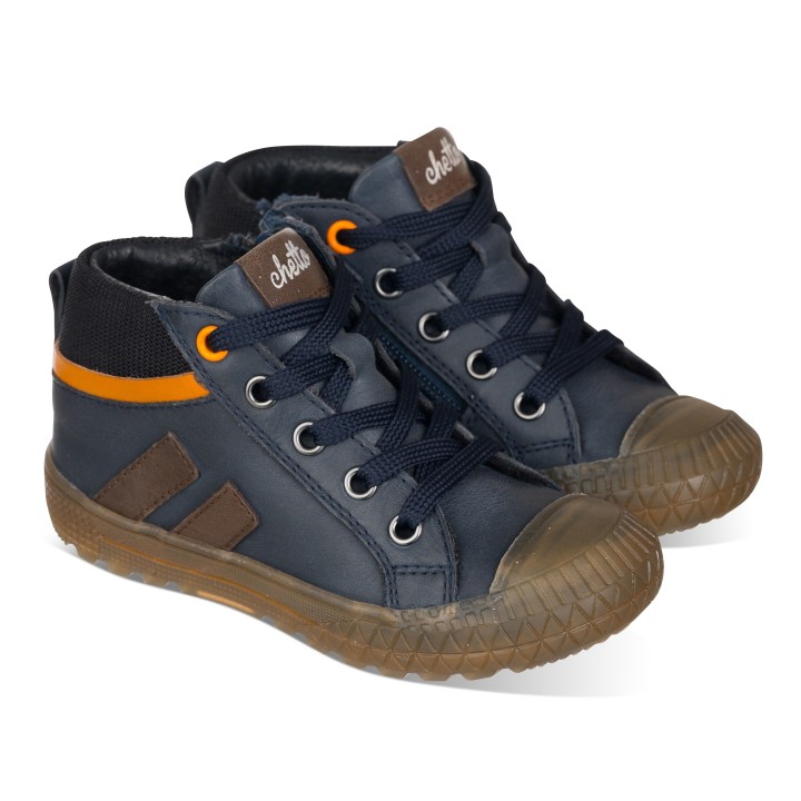 Botin para niño en piel
