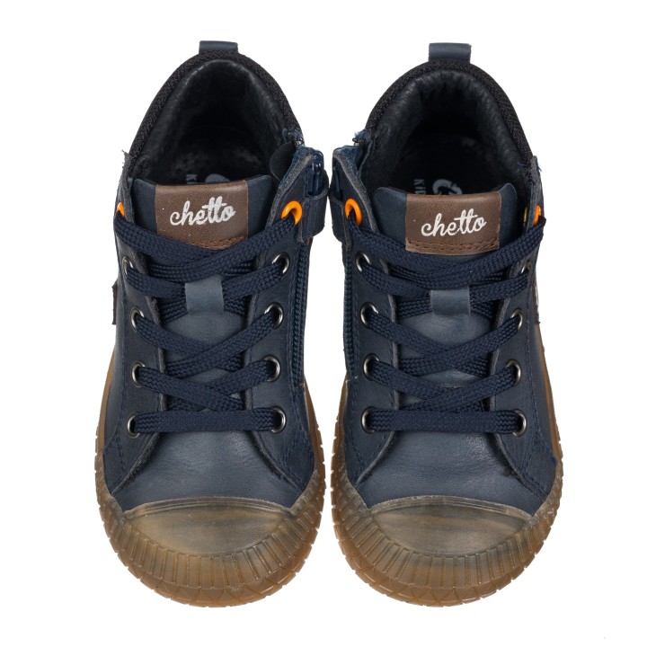 Botin para niño en piel