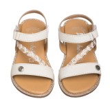 Sandalia color blanca para NIÑA 100% piel