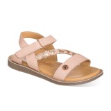 Sandalia color rosa para NIÑA confeccionada en piel