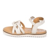 Sandalia blanca en piel para NIÑA, con suela moderna y cómoda