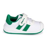 DEPORTIVO BAREFOOT BABY FREE - LONA BLANCO VERDE | FRESCURA Y DINAMISMO CON DETALLES EN VERDE.