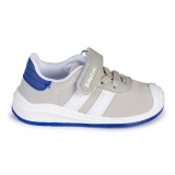 DEPORTIVO BAREFOOT BABY FREE - LONA GRIS | ESTILO URBANO, DOBLE BANDA BLANCA