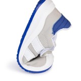 DEPORTIVO BAREFOOT BABY FREE - LONA GRIS | ESTILO URBANO, DOBLE BANDA BLANCA
