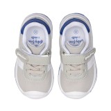 DEPORTIVO BAREFOOT BABY FREE - LONA GRIS | ESTILO URBANO, DOBLE BANDA BLANCA