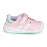 DEPORTIVO BAREFOOT BABY FREE - LONA ROSA | SUAVIDAD PASTEL CON DOBLE BANDA BLANCA