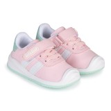 DEPORTIVO BAREFOOT BABY FREE - LONA ROSA | SUAVIDAD PASTEL CON DOBLE BANDA BLANCA