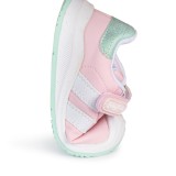 DEPORTIVO BAREFOOT BABY FREE - LONA ROSA | SUAVIDAD PASTEL CON DOBLE BANDA BLANCA