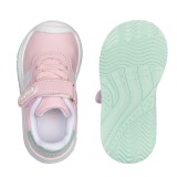 DEPORTIVO BAREFOOT BABY FREE - LONA ROSA | SUAVIDAD PASTEL CON DOBLE BANDA BLANCA