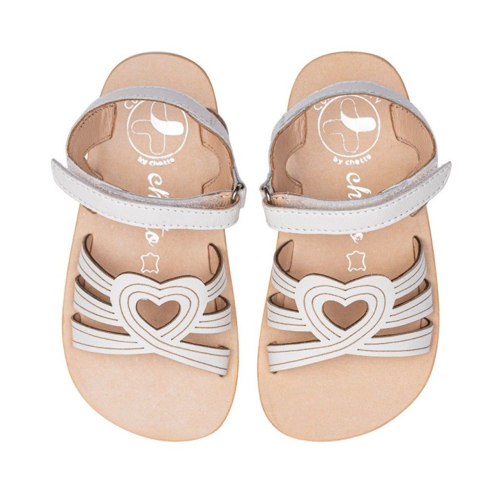 SANDALIA CORAZON BAREFOOT BLANCO - ELEGANCIA MINIMALISTA