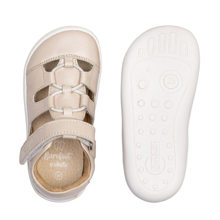 SANDALIA CERRADA BAREFOOT BEIGE – SUAVIDAD TOTAL