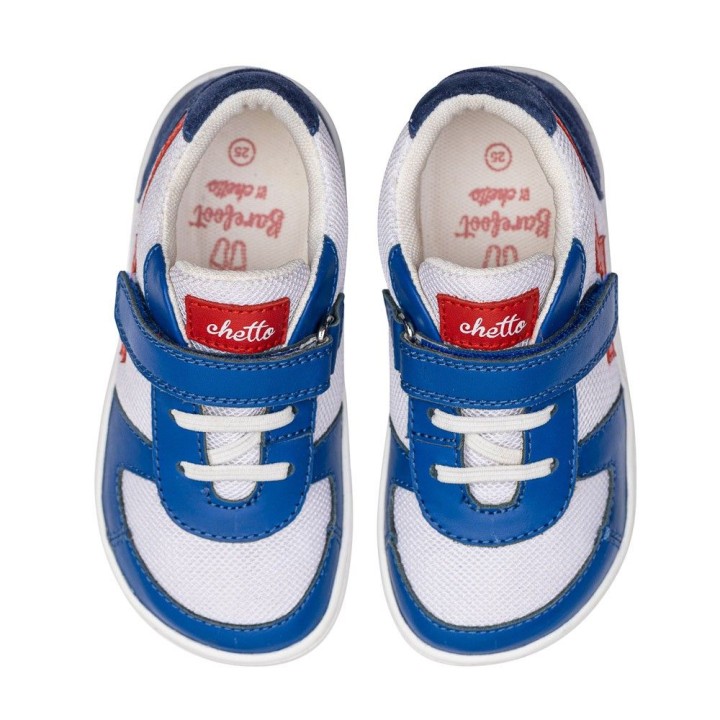 DEPORTIVO RAYO BAREFOOT BLANCO/AZUL – FRESCURA Y FLEXIBILIDAD