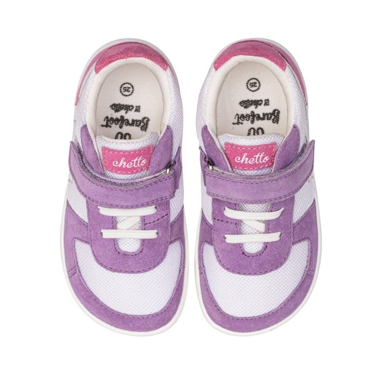 DEPORTIVO RAYO BAREFOOT BLANCO/MORADO – FLEXIBILIDAD TOTAL