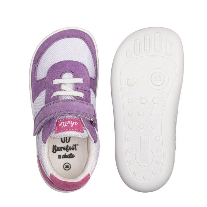 DEPORTIVO RAYO BAREFOOT BLANCO/MORADO – FLEXIBILIDAD TOTAL