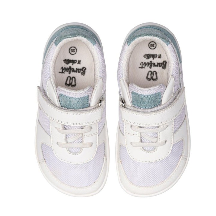 DEPORTIVO RAYO BAREFOOT BLANCO/AZUL CIELO – SUAVIDAD Y COMODIDAD