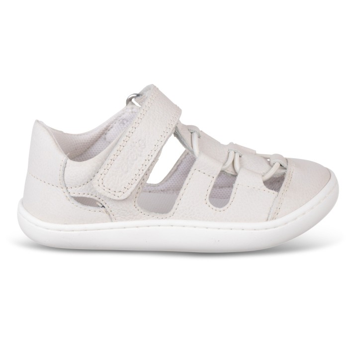 SANDALIA CERRADA BAREFOOT BLANCO – ELEGANCIA Y COMODIDAD