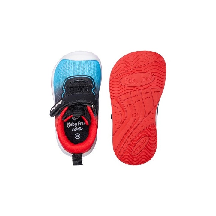 Deportiva Baby Free Negro Rojo – Barefoot