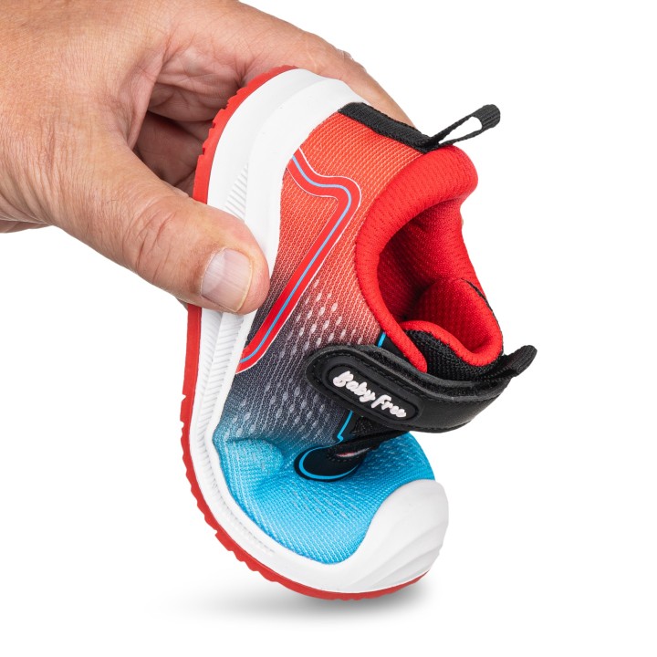 Deportiva Baby Free Negro Rojo – Barefoot