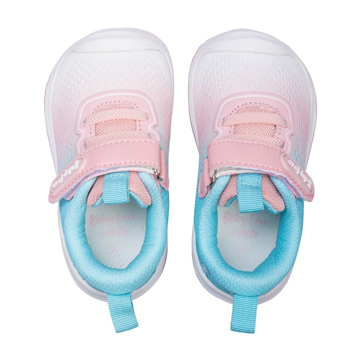 Deportiva Baby Free turquesa - rosa Barefoot