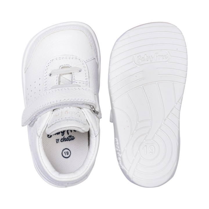 Zapato guarderia  Blanco – Primeros Pasos Barefoot