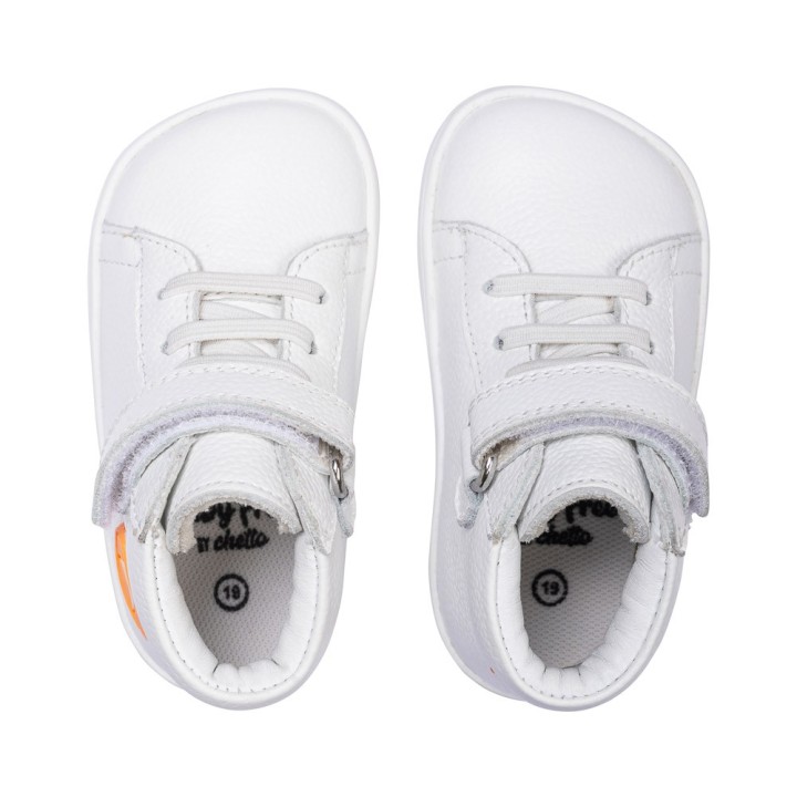Botín Baby Free Blanco Barefoot con Estrella
