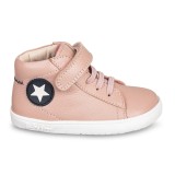 Botín Elegante Barefoot Piel Baby Free Rosa con Estrella | Calzado Infantil Respetuoso