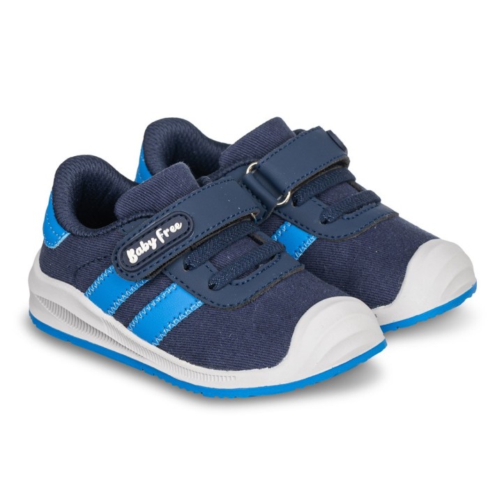 Deportiva Baby Free Doble Banda Azul - Barefoot