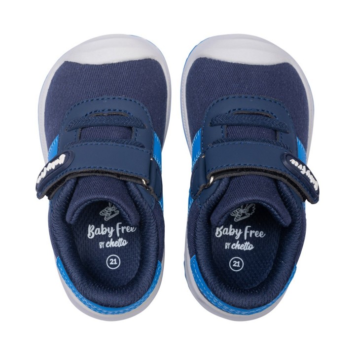 Deportiva Baby Free Doble Banda Azul - Barefoot