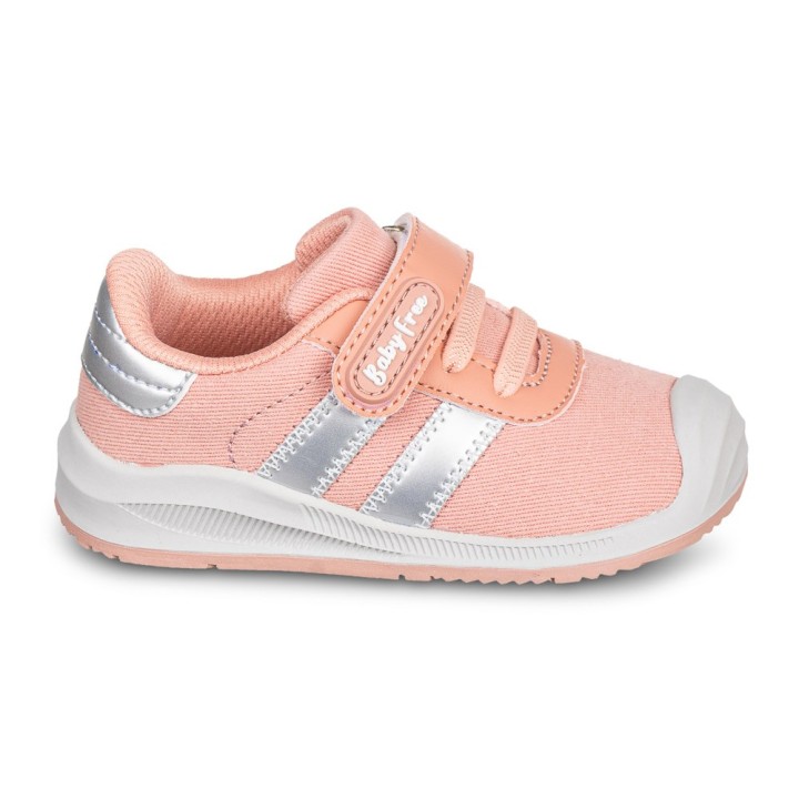 Deportiva Baby Free Doble Banda Rosa - Barefoot