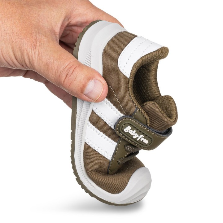 Deportiva Baby Free Doble Banda Verde - Barefoot